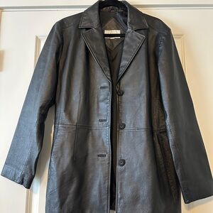 Black Leather Coat